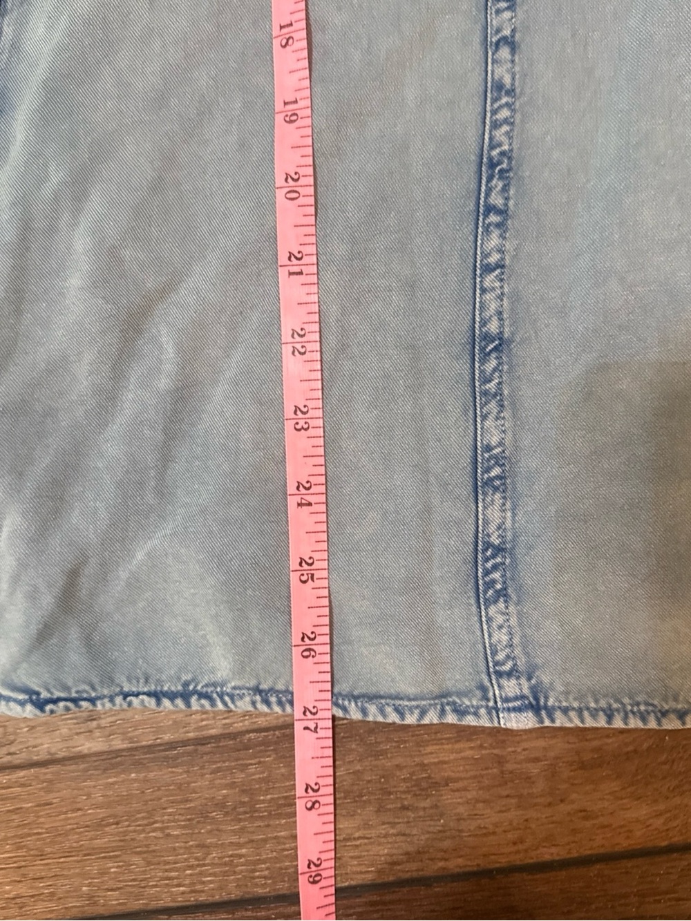 Soft Surroundings Light Blue Embroidered Chambray Denim Shirt - Picture 10 of 12